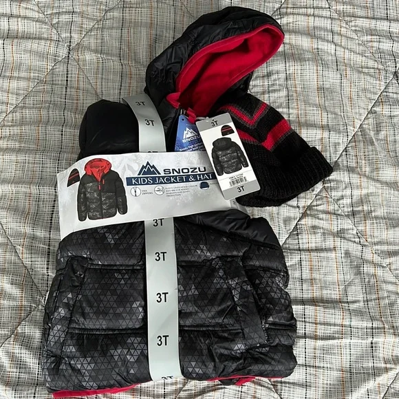 Snozu Boys' Toddlers' Fleece Lined Jacket with Hat - Picture 2 of 8